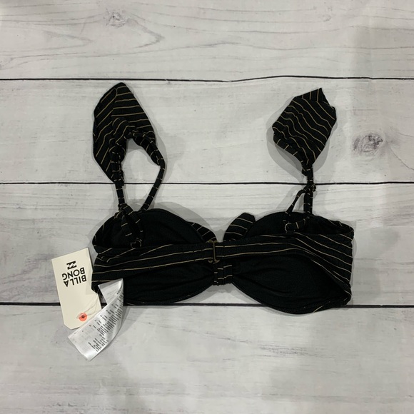 NWT- Billabong Warm Days Nite Cap Bikini Top Sz M - Picture 4 of 5